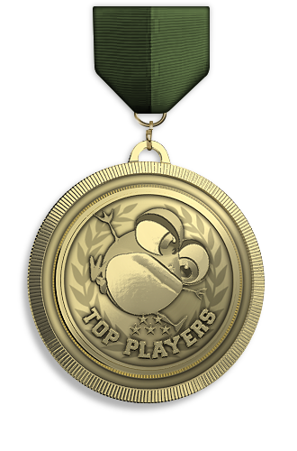 Crazy Toad's top score medal